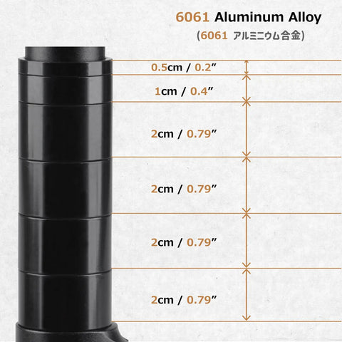6061 aluminum alloy charted measurements with Bike Fork Stem Extender And Handlebar Riser Adaptor Aluminum Alloy Head Up Adapter Quick Install