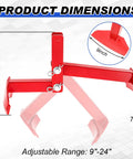 Heavy Duty Vertical Drum Lifter For 55 Gallon Steel Or Plastic Barrels Handles Up To 1100 Pounds, 16 inch tall with adjustable range.