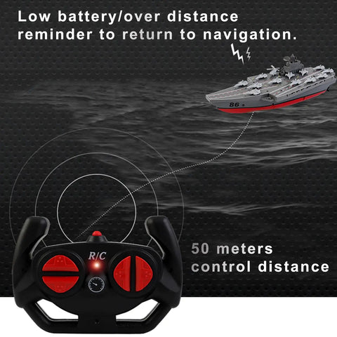 Remote Controlled Warship Battle Boat With 10kmh Top Speed And 4WD Power 2 4G RC Boat For Lakes And Pools On Water Fun Ideal For Exhibits