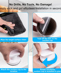 Installation steps for 2 Pack Suction Cup Handles For Glass Surfaces And Smooth Walls No Drilling Required Installation