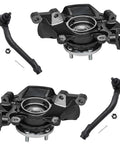 Four Piece Front Suspension Kit For 2011 Hyundai Sonata 2.0L Sport Suspension Includes Two Front Steering Knuckles, Wheel Hub Bearings, And Two Outer Tie Rod Ends Replacement For A Smooth Drop In Fit on display