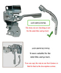 Throttle Control Assembly Kit For GX160 GX200 196cc 212cc Go Kart Mini Bike Honda Clones With Governor, Return Spring, Handle Arm, Easy Install, Durable Replacement Part For Smooth Throttle metal throttle parts