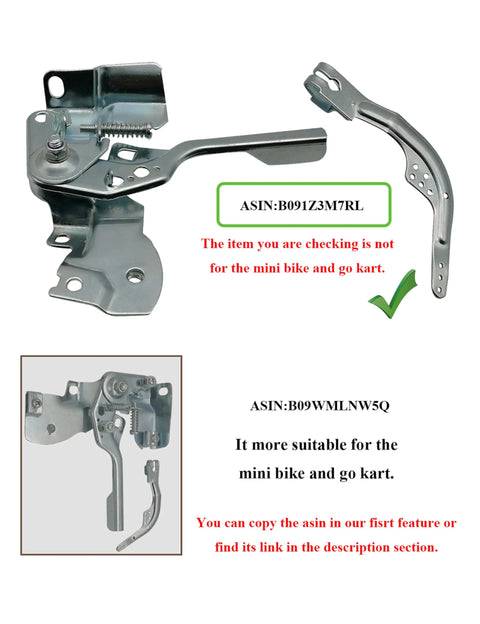 Throttle Control Assembly Kit For GX160 GX200 196cc 212cc Go Kart Mini Bike Honda Clones With Governor, Return Spring, Handle Arm, Easy Install, Durable Replacement Part For Smooth Throttle metal throttle parts