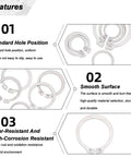 Image of the 50 Pcs 304 Stainless Steel External Circlips C Clip Snap Rings Set For Bearings And Electrical Appliances In 11 12 13 14 Mm Rust Resistant