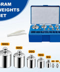 Calibration Weights For Digital Scale Pro Grade Scale Weights Set For Laboratory Home Kitchen And Industrial Use Precise Mass Standards For Accurate Readings, 1g-100g in blue case