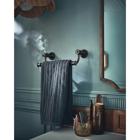 Belfield 9 Inch Bathroom Hand Towel Bar In Polished Nickel Sleek Dope Towel Rack For Bath Or Kitchen Coordinating With Other Accessories Easy Mount Classic Warm Shine Built To Last with grey towel in bathroom