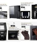 Commercial Automatic Coffee Machine 200W Dual Boiler With Independent Milk Froth System for Espresso and Cappuccino details