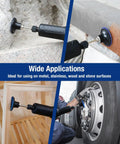 101 Piece 2 Inch Sanding Discs Kit With One Quarter Inch Holder Pro Grade Set For Die Grinder Surface Prep on various materials