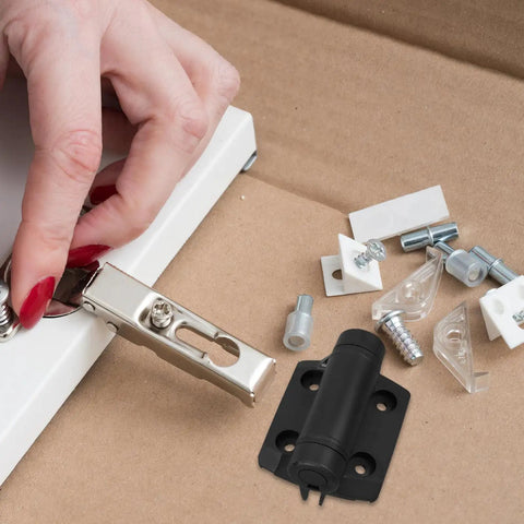2 Pack Heavy Duty Self Closing Gate Hinges For Wooden And Vinyl Gates Weatherproof Outdoor Gate Hardware With Spring Loaded Self Aligning Mechanism For Durable Easy Gate Operation, white hinge kit