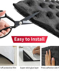 Professional Grade Self Adhesive Acoustic Foam Panels With Egg Crate Wave Design for Straight Fire Sound Dampening installation steps