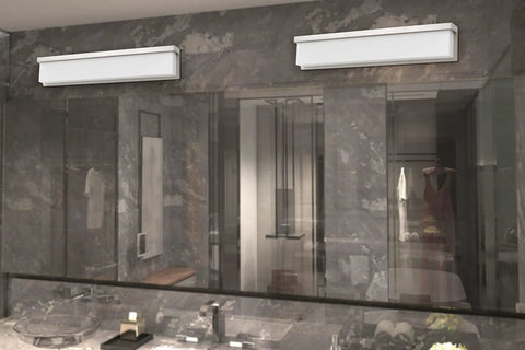 26 Inch Led Vanity Light With Acrylic Shade And Durable Metal Construction Sleek Modern Look 3000K Warm White 1690 Lumens