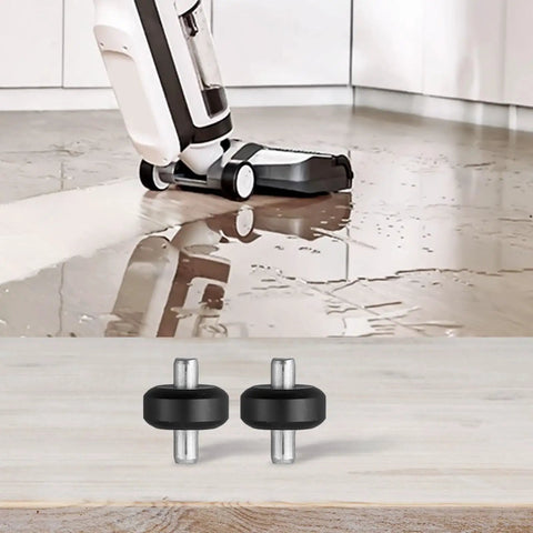 IFLOOR 3 robot vacuum on wet floor with separate metal axle caster wheels, Caster Wheel Replacement For Floor 3 S3 Breeze And IFLOOR 3 Robot Vacuum