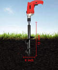 4 Inch By 12 Inch Garden Auger Drill Bit For Planting Bulbs And Flower Beds Planters With 3/8 Inch Hex Drive in soil
