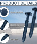 Close-up of 18 Pack 3 Inch Vinyl Shutter Fasteners Kit With Lok Pins Screws Pegs Shutter Spikes And Anchors For Window Panels
