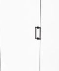 Contemporary 8 Inch Back To Back Shower Door Pull In Antique Bronze Solid Brass Bathroom Hardware With Modern Styling on glass door