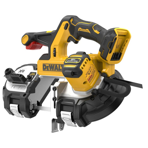 Beefy 20V Max XR Dual Trigger Mid Size Bandsaw Tool Only For Tough Cuts, 3-3/8 Inch Capacity, 35-3/8 Inch Blade, Brushless Motor.