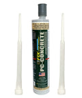 Two-Part Epoxy Adhesive Paste For Concrete Crack Repair And Anchoring, Heavy-Duty Moisture-Resistant Gray 8.6 Oz Cartridge