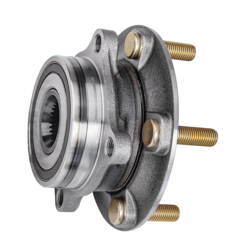 AWD Front Two Piece Wheel Bearing Hubs Kit For 2008 2015 Mitsubishi Lancer Replacement With 5 Lug Encoder ABS 4 Bolt Flange Rust Resistant Studs