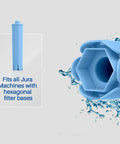 Clearyl Blue Compatible Water Filters For Coffee Machines 6 Pack Ultra Fine Activated Carbon Filtration Delivers Cleaner Tastier Water