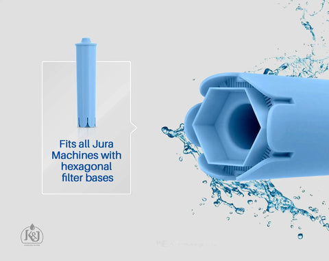 Clearyl Blue Compatible Water Filters For Coffee Machines 6 Pack Ultra Fine Activated Carbon Filtration Delivers Cleaner Tastier Water