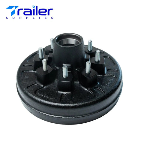 Beef Up Your Trailer With This 7K Brake And Drum Kit 8 lug drum hub with bearings fits Dexter axles
