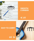 Music Sheet Clip Page Holder No Hassle With Dual Sides And Central Clamp Travel Friendly Piano Page Clip For Easy Page Turning Secure Sheet Music Includes Three Metal Notebooks Great For Practice At Home Or On The Go black metal clip on sheet music and guitar