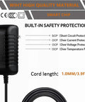 Wall Power Adapter For WK245 And WK240 Workstation Keyboard Universal 100 240V AC 50 60Hz Charger with safety features