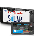 Solar Powered Wireless Back Up Cam With License Plate Frame Design And Three Minute Install, Six Inch HD Dashboard Monitor