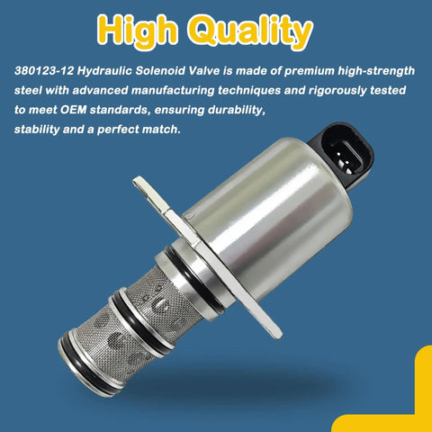 Hydraulic Cartridge Valve 380123-12 DS563CS12M1 Solenoid Valve For Power Take Off Systems 277 Series Compatible Replacement Part For Heavy Machinery Durable Steel Construction OEM Grade Performance