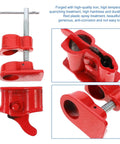 Three Quarter Inch Pipe Clamp With Quick Release Cast Iron Construction For Woodworking And Carpentry, red iron parts