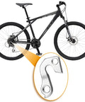 94Mm Bicycle Derailleur Hanger For 135mm And 142mm Rear Spacing CNC Aluminum Anodized Silver Ride Ready on GT bike