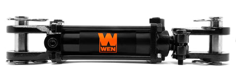 Workhorse 2500 PSI Tie Rod Hydraulic Cylinder With Two Inch Bore And Ten Inch Stroke For Heavy Duty Lifting And Pressing Projects Three Eighths Inch NPT Port Steel Welded Construction, side view