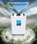 Industrial Laser Fume Extractor With H13 HEPA Filtration Designed For Active Soldering Workspaces with 260 m3/h clean air output.