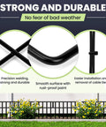14 Pack No Dig Fence Panels 19.5 Feet Long And 13 Inch High Animal Barrier for dogs and small pets with durable design details.