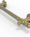 24 Inch Satin Brass Grab Bar With Concealed Mounting Solid Brass Construction ADA Compliant Safety Bar Install Vertically Horizontally Diagonally