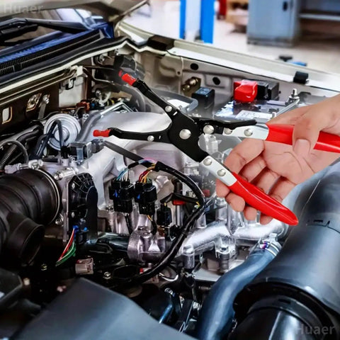 Car Soldering Pliers Multi-Function Wire Welding Clamp Pick-Up Aid Tool For Auto Maintenance And Repairs in engine bay