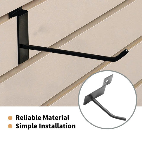 Black Slatwall Hooks 20 Pack Heavy Duty 2 Inch Hangers For Slat Wall Panels And Coat Racks Retail Display No Fuss Must Have Merch Built To Last Hang Everything From Bags To Tools