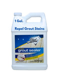 Grout Sealer Pro Grade Water Based Tile Stone And Grout Protection For Showers Floors And Backsplashes Easy Clean Stain And Moisture Repellent Low Odor Spray On Application One Gallon in white jug