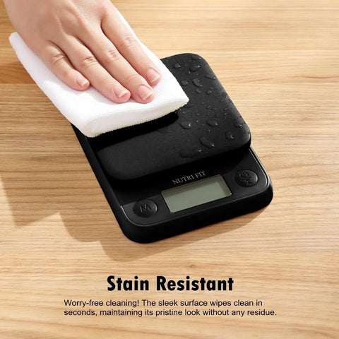 Super Handy Digital Food Scale For Kitchen With Grams And Ounces Readout 11 Pound Capacity 0.5 Gram Increments LCD Tare cleaned