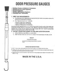 Push-Pull Pressure Gauge 0-35 Lbs ADA Compliant USA Made With Protective Plastic Tube, Built Tough Door Testing Tool For Accurate Force Readings In Maintenance And Installations.