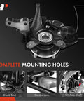 Front Right Steering Knuckle And Wheel Bearing Hub Assembly With ABS For Hyundai Elantra 2001 To 2006 2.0L view of knuckle