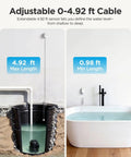 Upgraded Smart Water Leak Detector 1S With 4.92 Ft Sensor Cable in use for home water level measurement