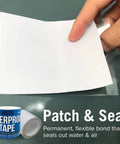 Applying Heavy Duty Marine Grade Leak Stopping Tape, 15 Ft By 4 In, Waterproof Patch For Pools Showers Roofs RVs And More