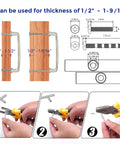 Installation guide for 60 Pack Solid 3-3/4 Inch Cabinet Handles In Brushed Nickel Or Satin Nickel with measurements and tools
