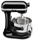 Bowl Lift Flex Edge Beater For Select Stand Mixers KFEW6L Scrape Less Mixing With a Flexible Edge in black mixer bowl setup