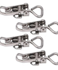 4 Pack Toggle Latch Clamp With Locking Hole For Toolbox Cabinet Doors And Smoker Lids, Marine Grade 304 Stainless Steel