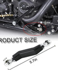 Adjustable Brake Shift Lever Linkage Pushrod For M8 Softail 2018-2025 Bolt On Rear Brake Pedal Height And Angle Adjuster on bike, 5.7in
