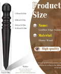 Premium Ebony Wood Leather Edge Burnisher And Manual Polishing Tool For Slick Finishes With Comfortable Grip No Sweat For Crafters, 14 cm size.