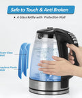 Electric Kettle With Temperature Control, 6 Presets For Tea, Coffee And Herbal, Fast Boil 1.7L, Double Wall Cool Touch