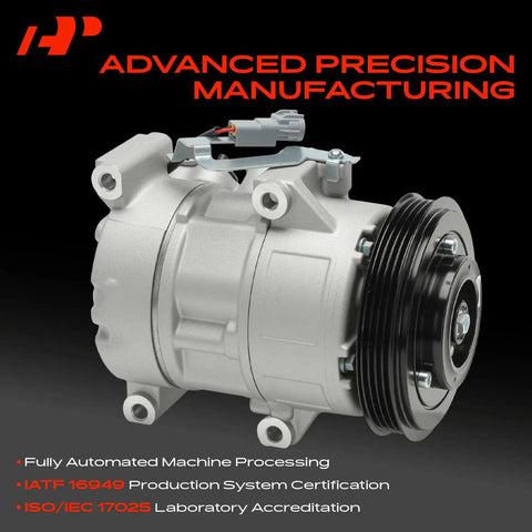 Heavy Duty AC Compressor Assembly With Clutch And PreFilled PAG46 Oil Boss Four Groove Pulley Built Tough for Toyota Yaris
